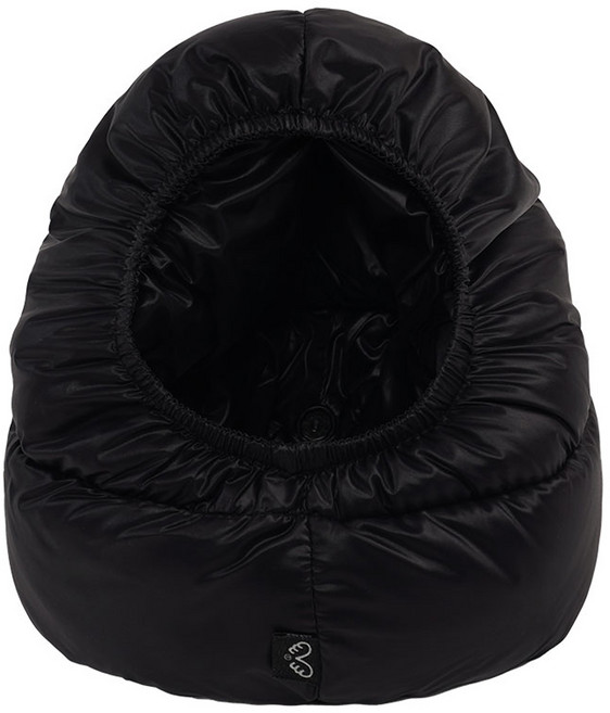 퍼피엔젤 반려동물 구스필 패딩 후드 HD740, 999 Black, 1개