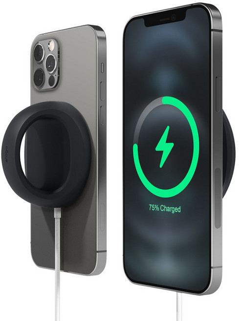 엘라고 맥세이프 실리콘 그립 거치대, 블랙, 1개