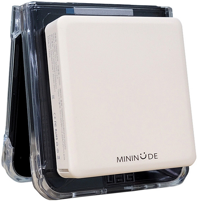 미니누드 맥세이프 미니 고속 무선 보조배터리 5000mAh, 아이보리, MININUDE-E50A