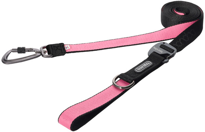 분독 강아지 플레이리쉬 롱리드줄 250cm, 블랙핑크, 1개