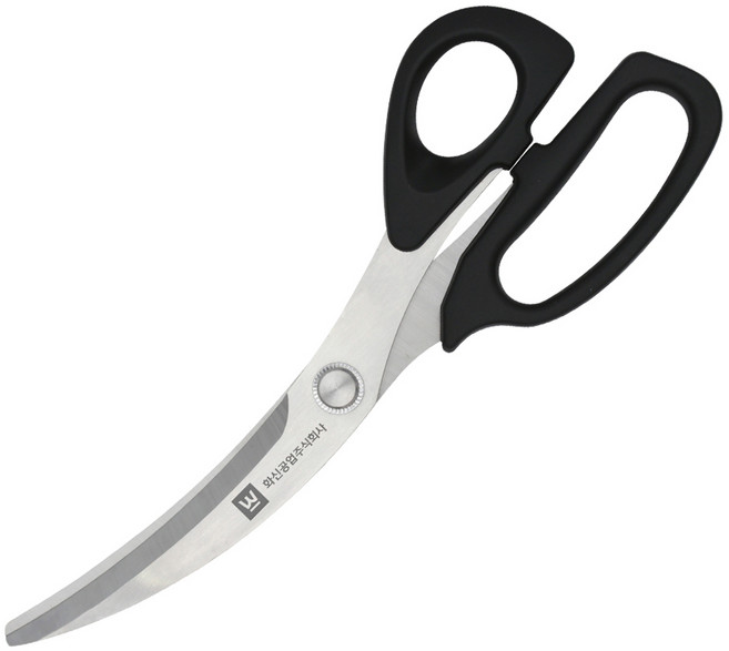 화신 프리미엄 고기 주방가위 810, 블랙, 1개