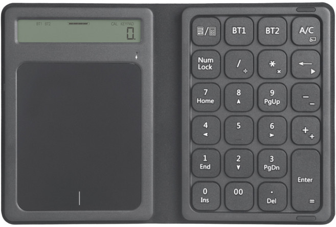 아이노트 멀티페어링 블루투스 터치 키패드 전자 계산기, KN10T