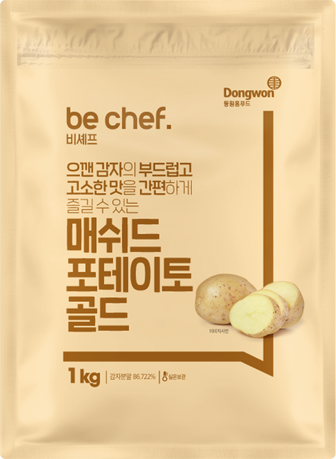 비셰프 동원홈푸드 매쉬드 포테이토 골드, 1개, 1kg