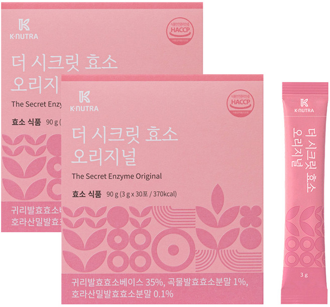 K-NUTRA 穀物酵素粉隨身包 30條入, 90g, 2個