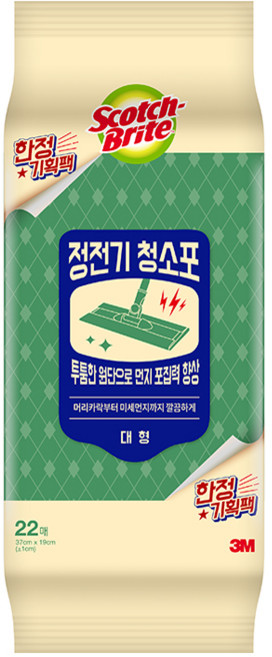 스카치브라이트 정전기 청소포, 1개