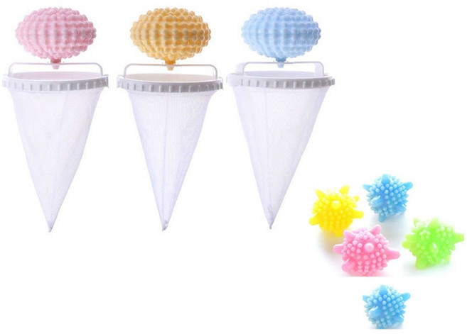 킹스로드 엉킴방지 세탁볼 3p +엉킴방지볼 5p 세트, 혼합색상, 1세트