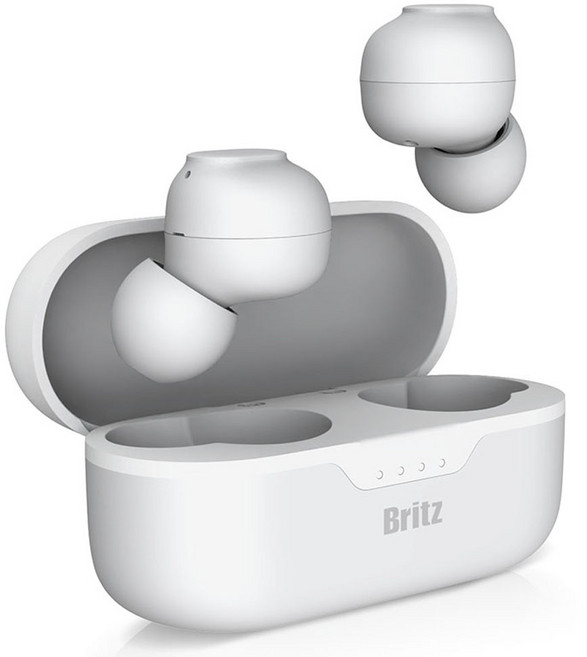 브리츠 4세대 노이즈 캔슬링 블루투스 이어폰, BZ-T10ANC, 화이트