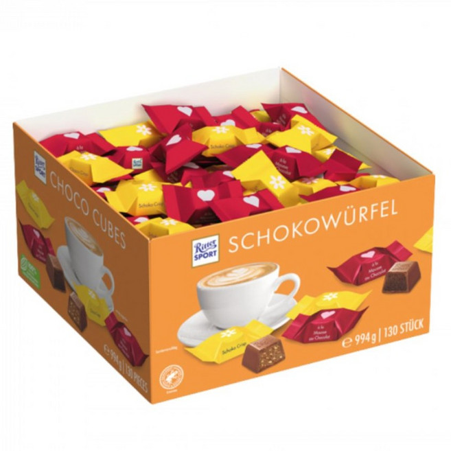 리터스포트 초코큐브, 994g, 1세트