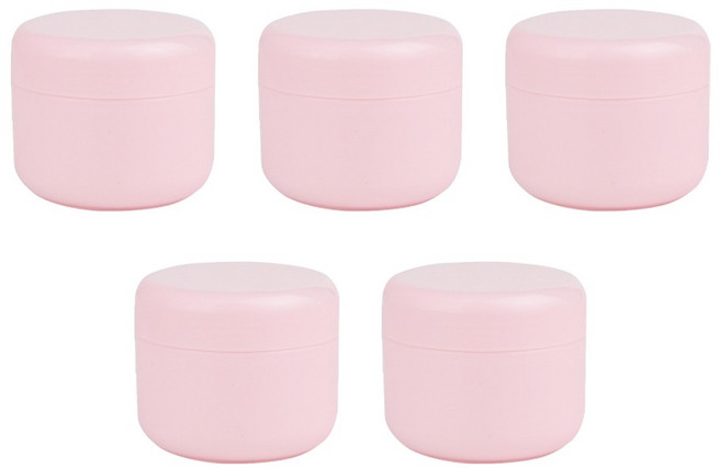 크림용기 100g, 5개, 핑크