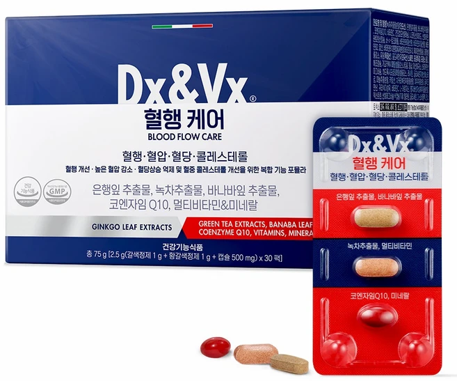 디엑스앤브이엑스 덱스벡스 혈행케어, 30회분, 1개 - 쿠팡