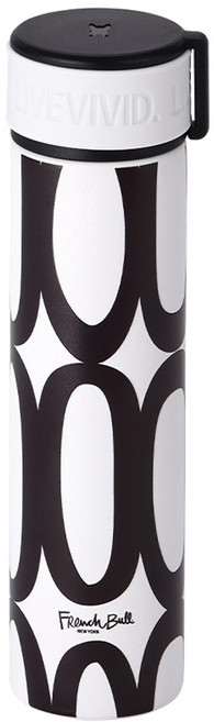 프렌치불 스텐316 실리콘 스트랩 미니 텀블러, 오발, 210ml, 1개