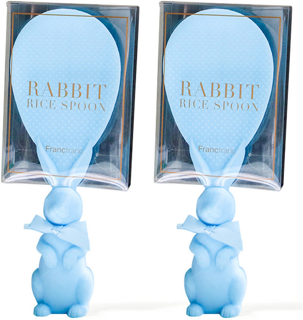 프랑프랑 토끼 밥주걱, 블루, 2개