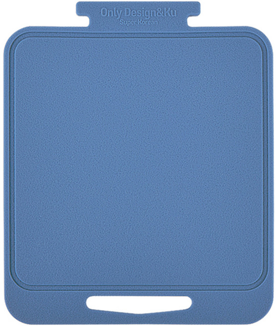 디자인앤쿠 캠핑 쿠킹용 간편한 실리콘 미니 베이비 도마, 블루, 1개