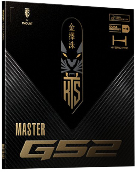 KIM TAEK SOO TMOUNT KTS Master G52 桌球膠皮, 紅色, 1個