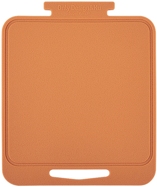 디자인앤쿠 실리콘 미니 도마, 브라운, 1개