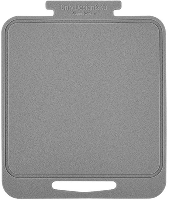 디자인앤쿠 실리콘 미니 도마, 그레이, 1개