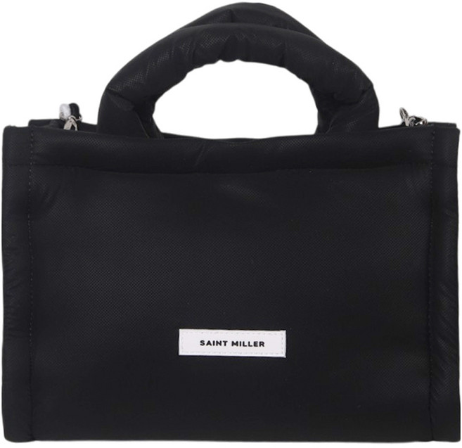 세인트밀러 패딩 컬렉션 토트백, 블랙, 1개