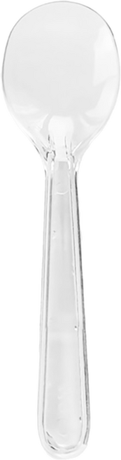 생활을그리다 벌크포장 미니미니 스푼 투명 8.5cm, 300개, 1개입