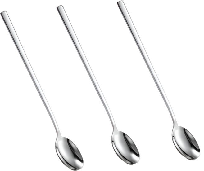 홈픽리빙 304 스테인레스 롱 타원형 스푼, 3개, 단품