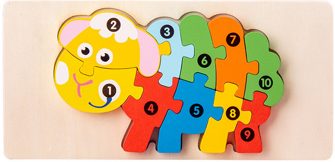 비투윈 프레이르 취미 입체 장난감 어린 양, 1개, 10피스