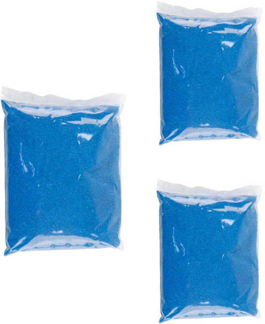 Uniart 彩色沙 500g, 藍色, 3個