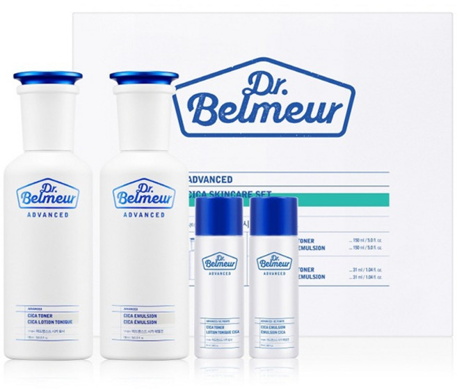 닥터벨머 어드밴스드 시카 기초 토너 150ml + 에멀전 150ml + 토너 31ml + 에멀전 31ml 세트, 1개