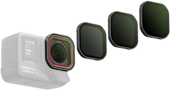 인스타360 Ace Pro 2 전용 ND8 + ND16 + ND32 + PL 필터 + 보관함 세트, 1세트