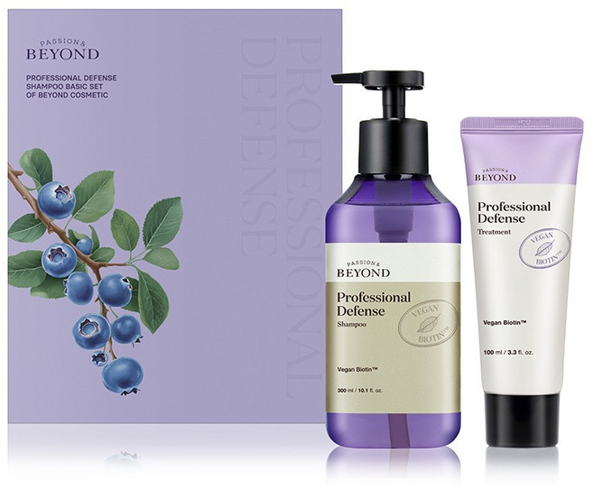 비욘드 프로페셔널 디펜스 샴푸 베이직 헤어세트, 1세트