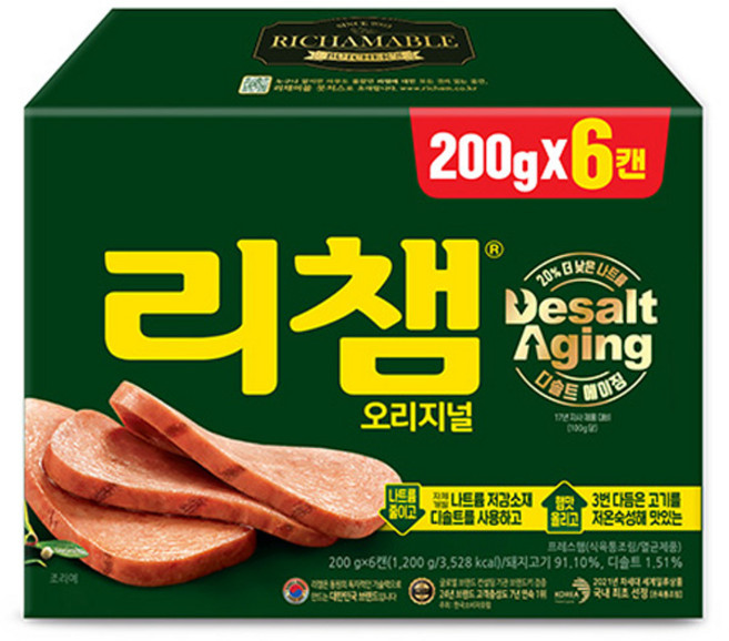 리챔 오리지널, 200g, 6개