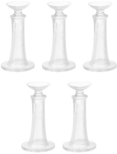 피앤케이 무타공 방문 문콕방지 도어스토퍼, 투명, 5개