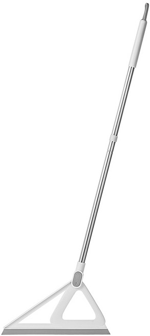 comet Home 乾濕兩用矽膠掃把 加長, 1支, 灰色