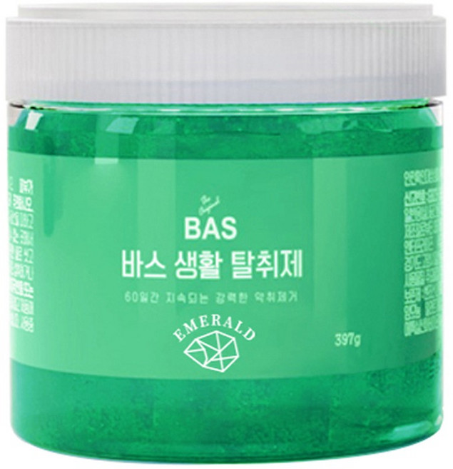 BAS 에메랄드 생활 탈취제 본품, 397g, 1개
