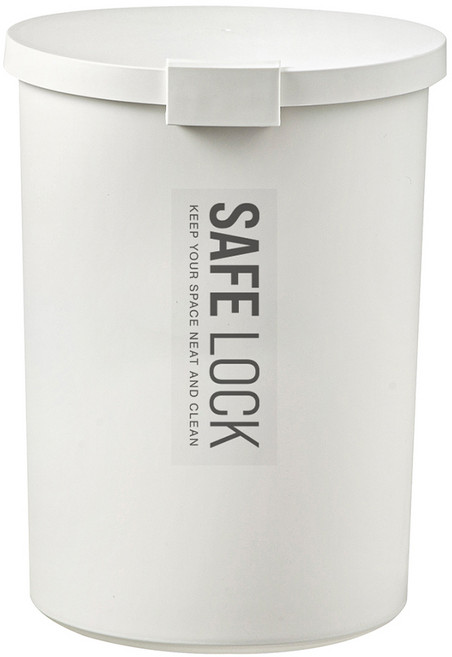 comet SafeLock 防臭圓形垃圾桶, 象牙色