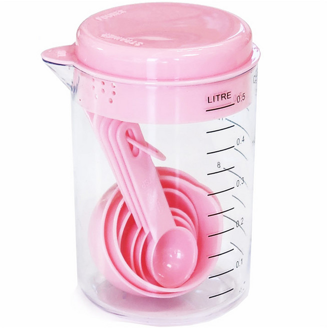 베스톰 다용도 계량컵 계량스푼 7종 세트, 1세트, 500ml