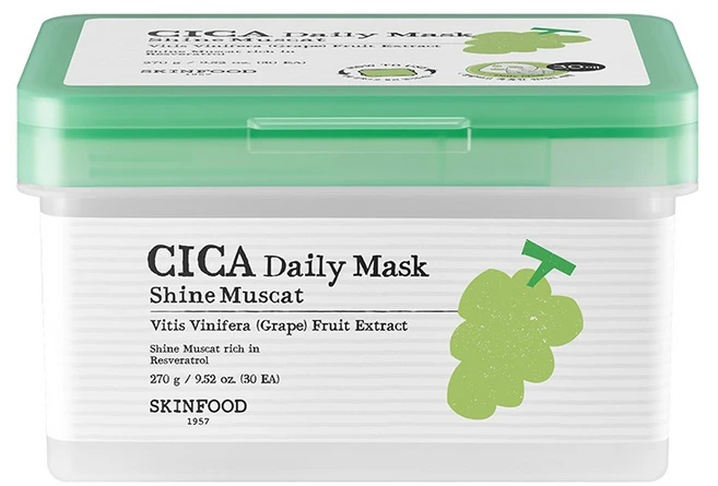 스킨푸드 샤인머스캣 시카 데일리 마스크 270g, 30개입, 1개 - 쿠팡