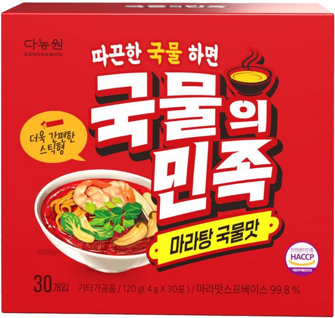 다농원 국물의민족 마라탕 국물맛 30p, 1개, 120g