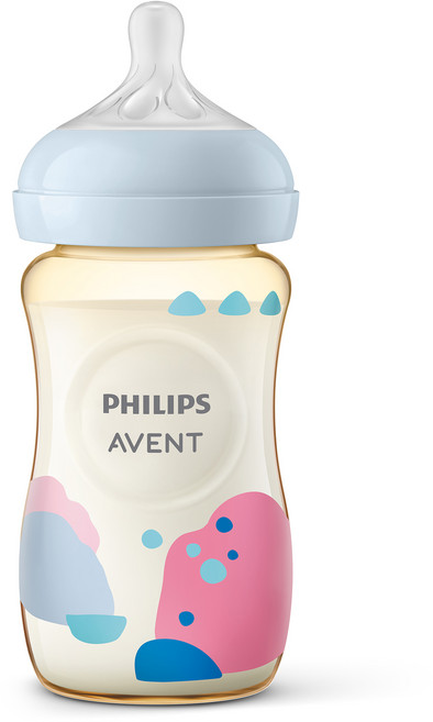 필립스아벤트 아기편한 PPSU 젖병 SCY943/01, 핑크 + 블루, 260ml, 1개