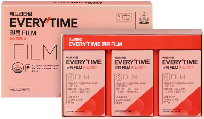 에브리타임 정품 필름 건강기능식품 20매 x 3p, 5.2g, 1개