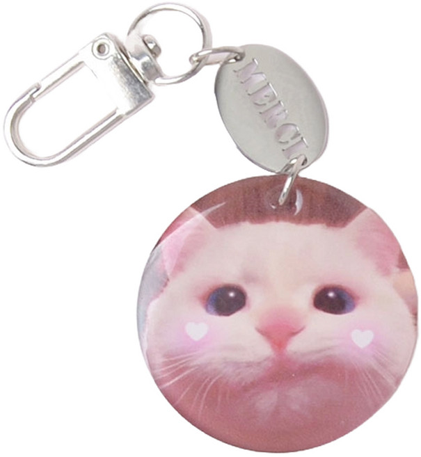 에스케이아이앤디 하트어택 냥이 키링, 빵떡냥 혼합색상, 1개