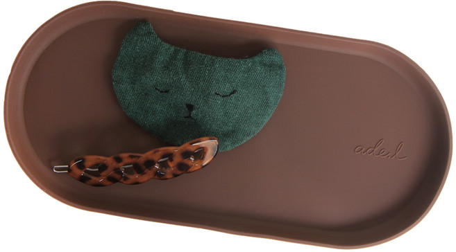 에이드엘 일립스 실리콘 트레이, 초코브라운, 1개