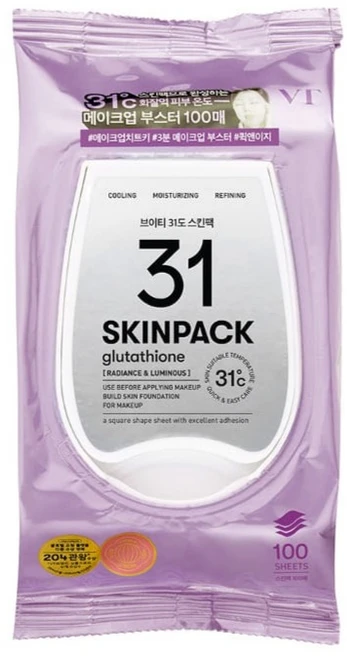 브이티코스메틱 루미너스 31도 스킨팩, 100개입, 1개 - 쿠팡