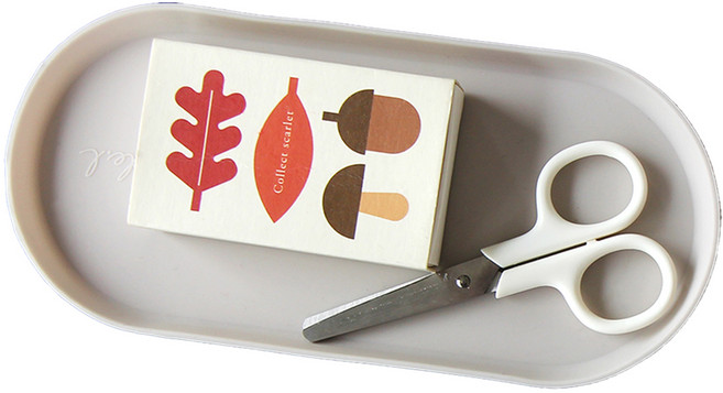 에이드엘 일립스 실리콘 트레이, 베이지, 1개