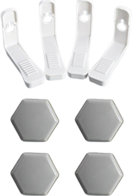셀렉투유 침대 시트 클립 미끄럼방지 고정기 스몰형, 그레이, 4개