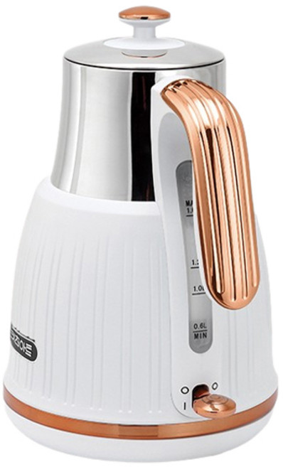 키친아트 렉스 무선 스텐 전기주전자 1.6L, KP-583 (화이트)