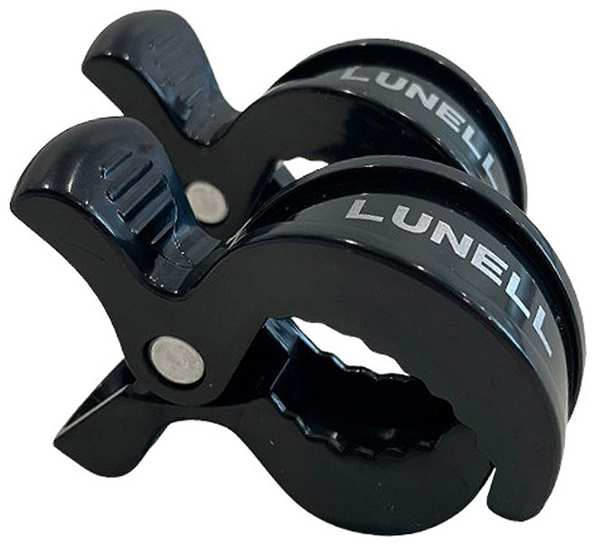 루넬 다용도 유모차 집게, 블랙, 2개