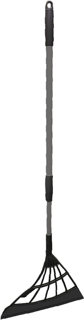 쓰리잘비 길이조절형 실리콘 빗자루, 1개, 블랙