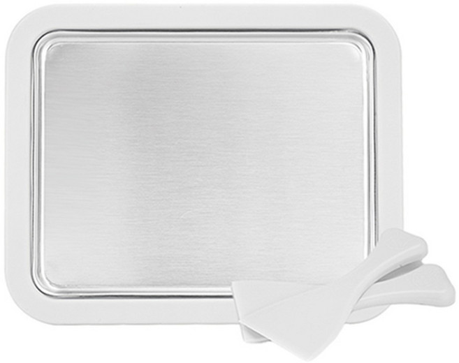 스테인레스 철판 아이스크림 메이커 대형, 화이트, 1개