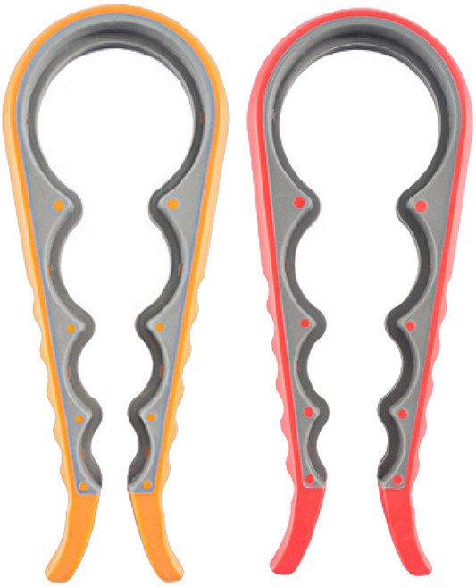 쿠캐치 만능 캔 통조림 뚜껑 오프너 집게 2종 세트, 혼합색상, 1세트