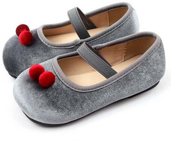 여아용 체리 블라썸 플랫 구두 AZ103