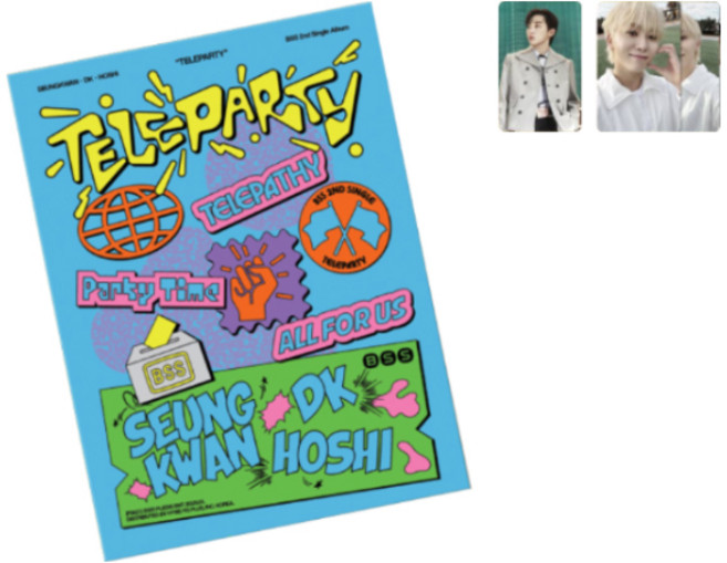 夫碩順 (SEVENTEEN) - 第2張單曲專輯 'TELEPARTY' Weverse專輯版, 1張QR卡